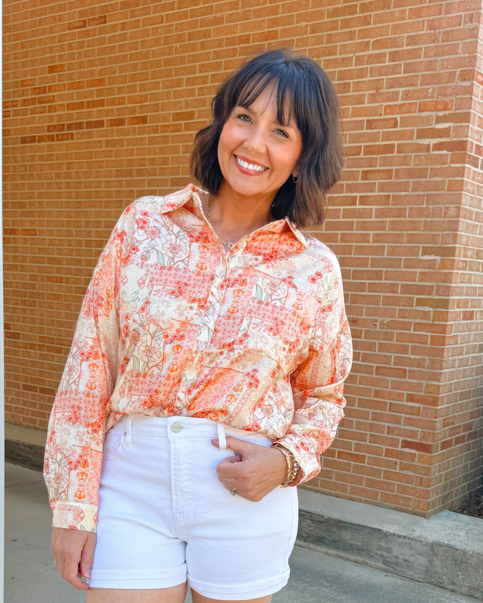 Marbella Garden Blouse - Jessi Jayne Boutique
