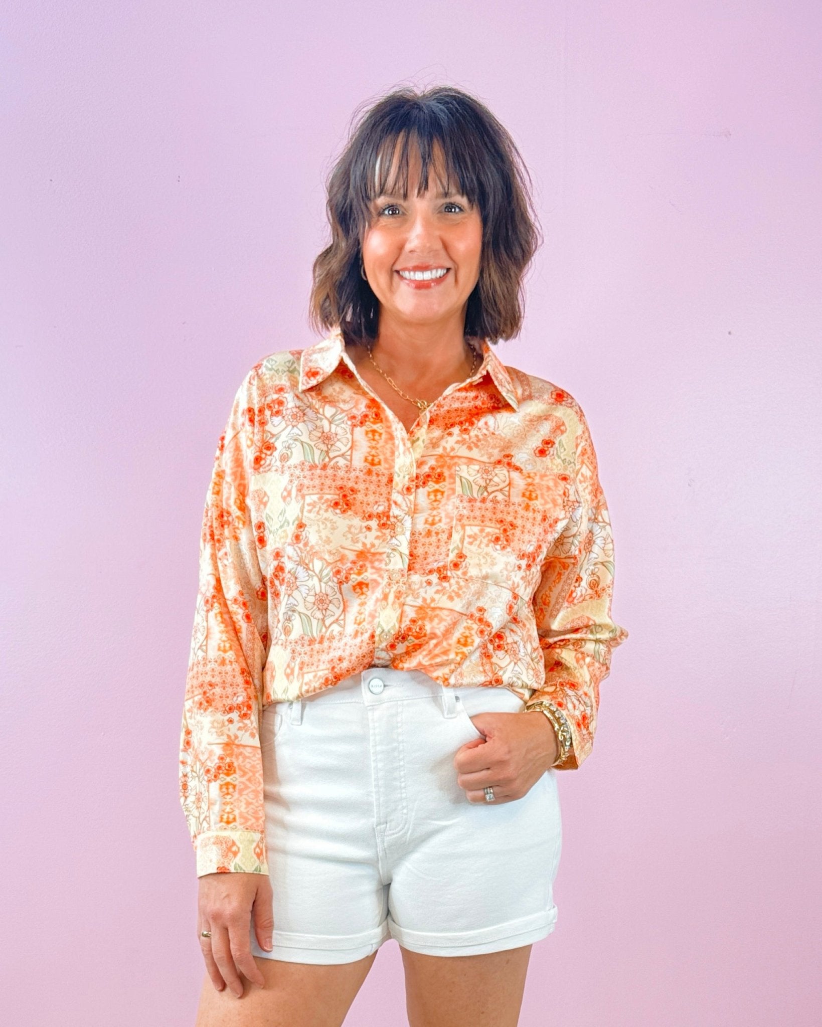 Marbella Garden Blouse - Jessi Jayne Boutique