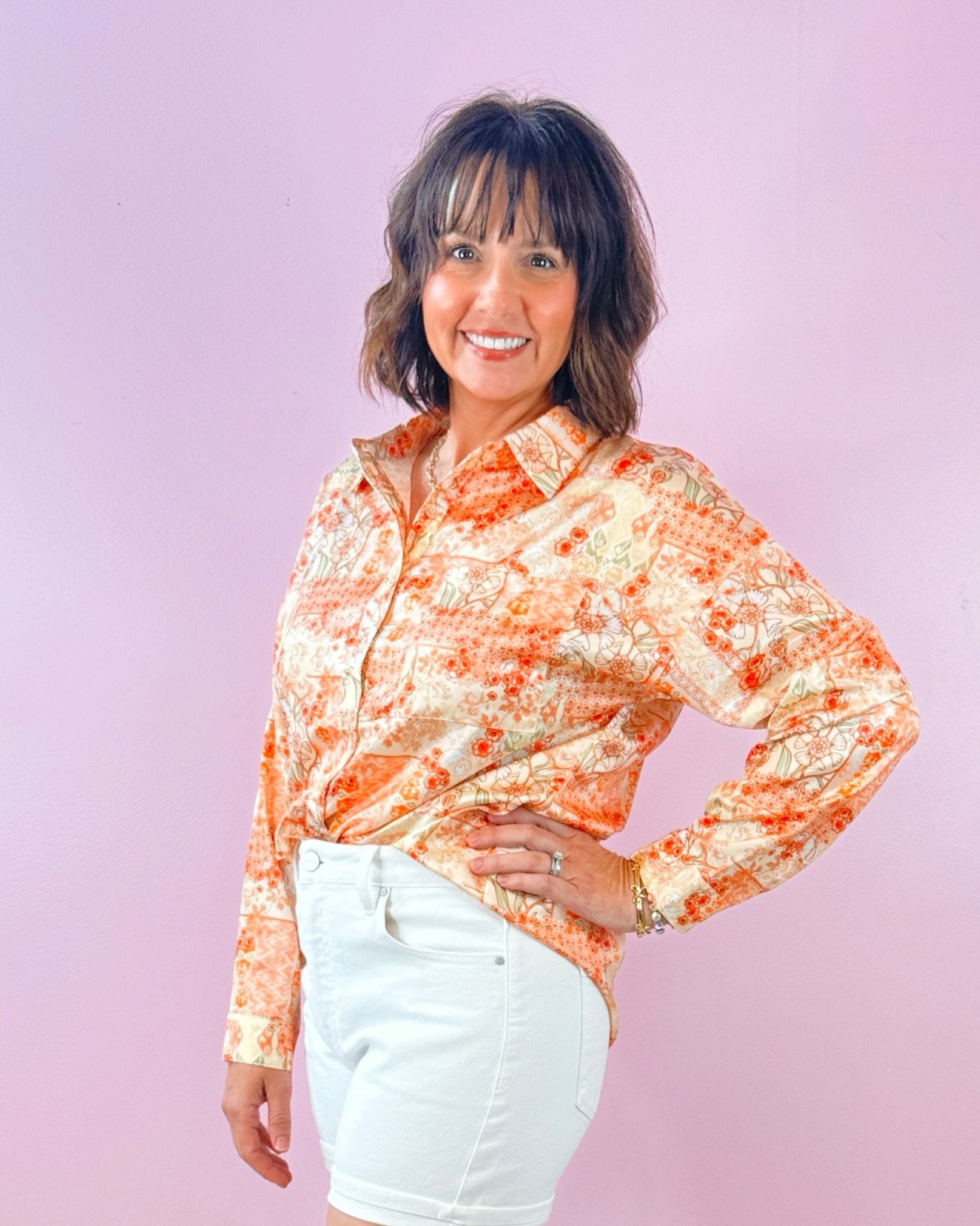 Marbella Garden Blouse - Jessi Jayne Boutique