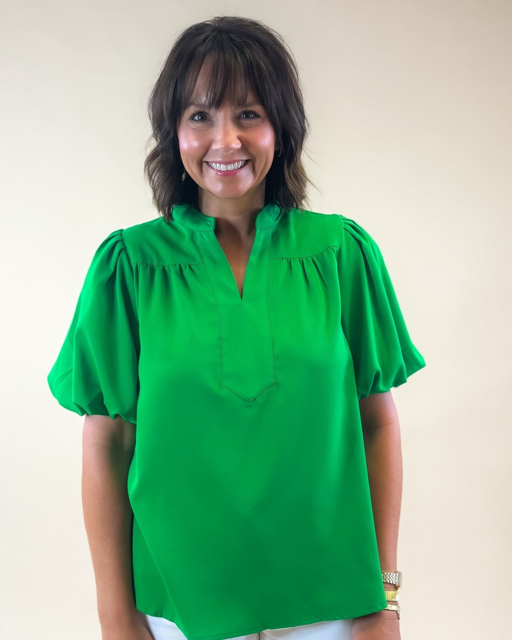 The Pop Luxe Blouse - Jessi Jayne Boutique