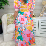 Wild Bloom Button - Front Maxi Dress - Jessi Jayne Boutique