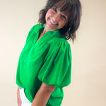The Pop Luxe Blouse - Jessi Jayne Boutique