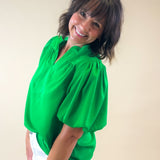 The Pop Luxe Blouse - Jessi Jayne Boutique
