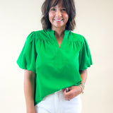 The Pop Luxe Blouse - Jessi Jayne Boutique