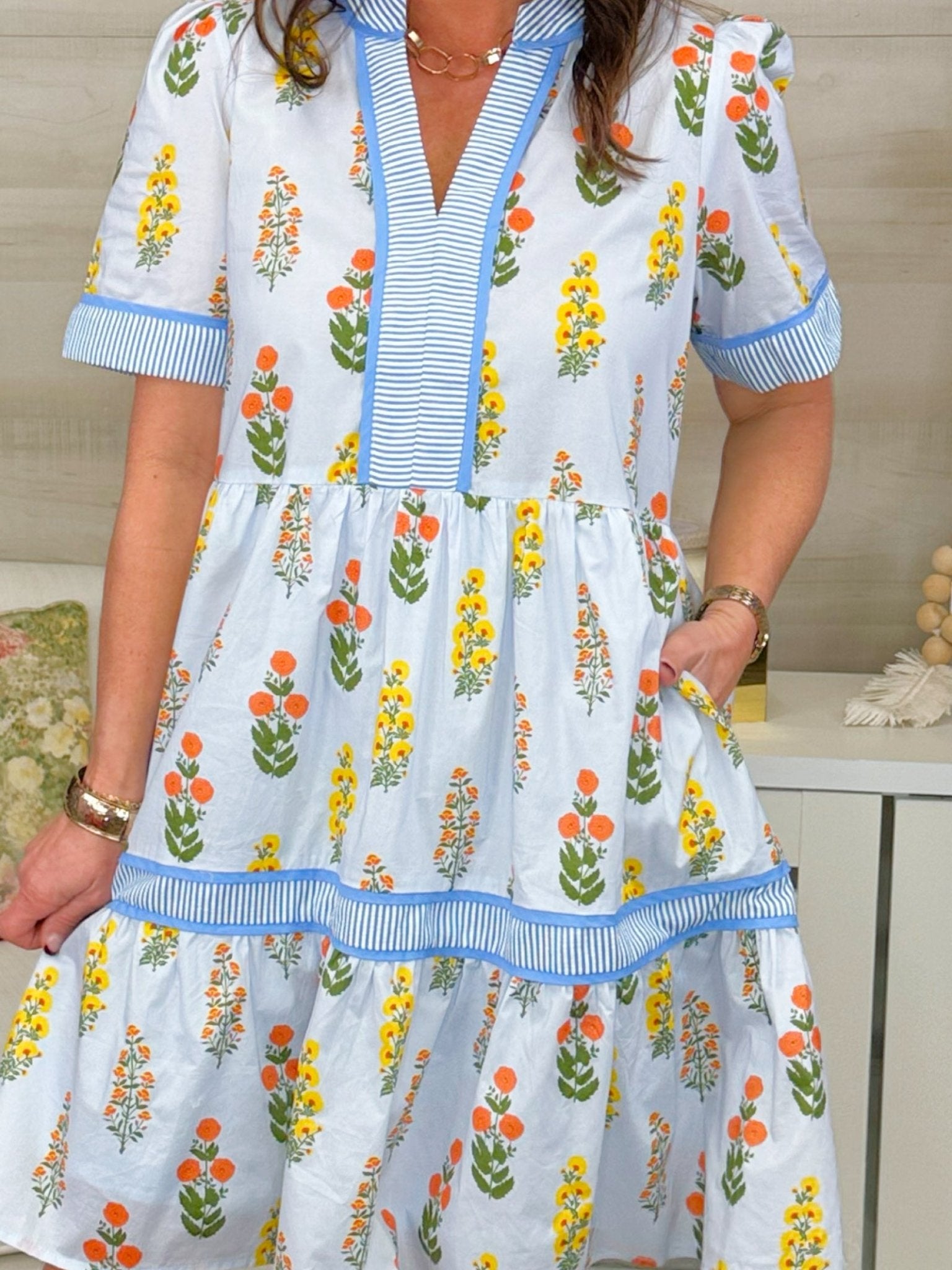 Here for the Good Days Floral Dress - Jessi Jayne Boutique