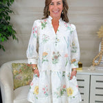 Soft Meadow Floral Eyelet Dress - Jessi Jayne Boutique