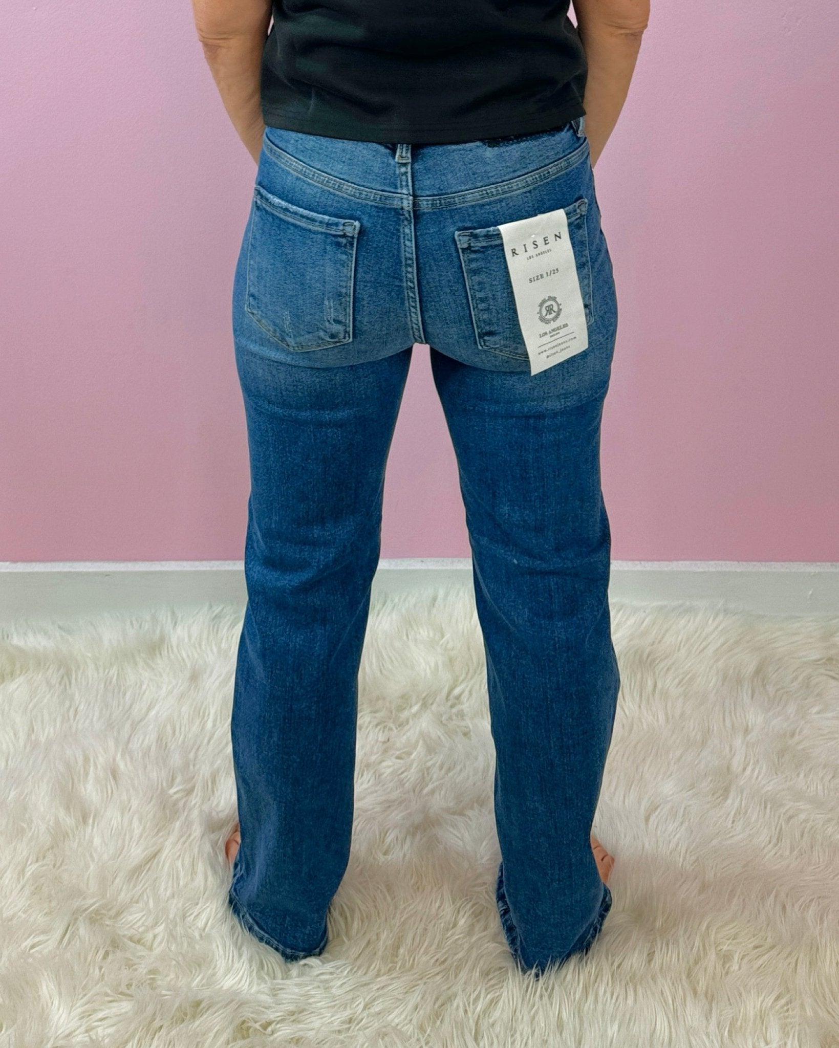 City Stroll High Rise Straight Jeans - Jessi Jayne Boutique