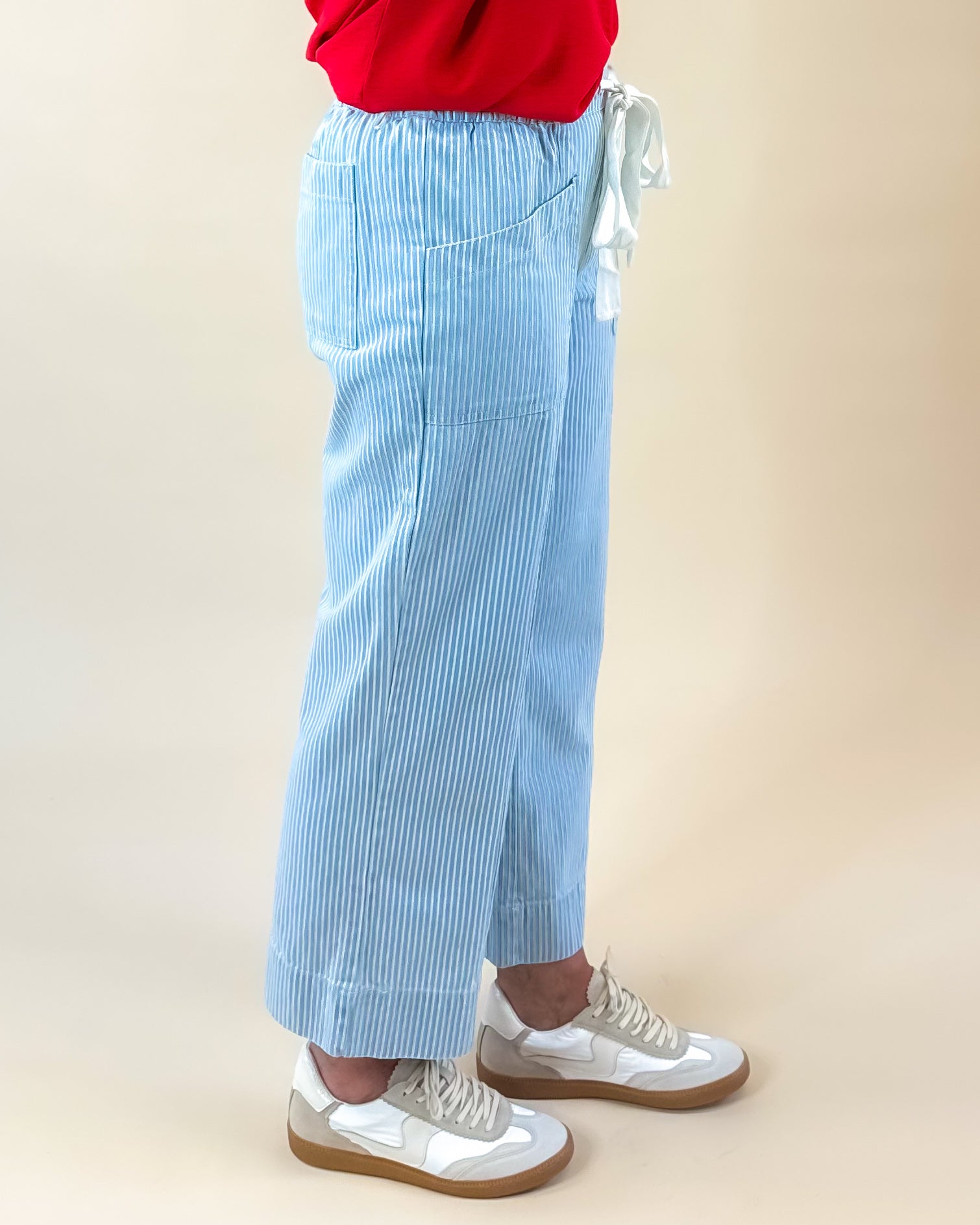Seaside Stripe Drawstring Pants - Jessi Jayne Boutique