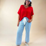 Seaside Stripe Drawstring Pants - Jessi Jayne Boutique