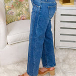 Risen Clean Line Crop Straight Jeans - Jessi Jayne Boutique