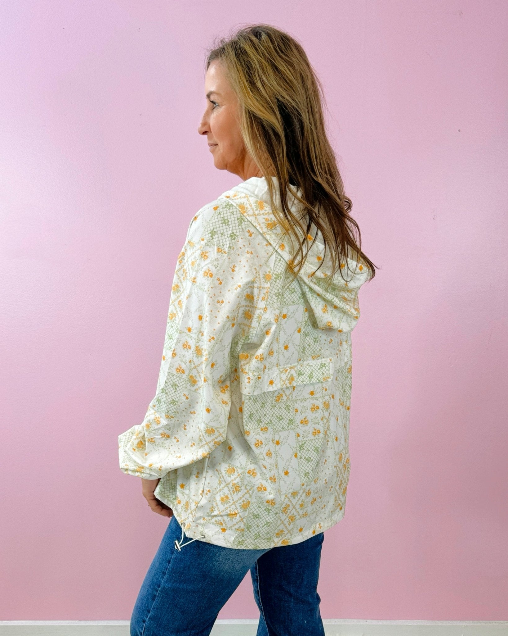 Meadow Breeze Hooded Windbreaker - Jessi Jayne Boutique