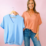 Effortless Flow V - Neck Top - Jessi Jayne Boutique