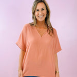 Effortless Flow V - Neck Top - Jessi Jayne Boutique