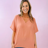 Effortless Flow V - Neck Top - Jessi Jayne Boutique