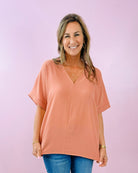 Effortless Flow V - Neck Top - Jessi Jayne Boutique
