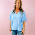 Effortless Flow V - Neck Top - Jessi Jayne Boutique