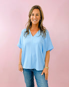 Effortless Flow V - Neck Top - Jessi Jayne Boutique