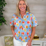 Bright Side Button - Down Blouse - Jessi Jayne Boutique