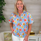 Bright Side Button - Down Blouse - Jessi Jayne Boutique