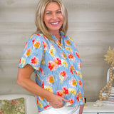 Bright Side Button - Down Blouse - Jessi Jayne Boutique