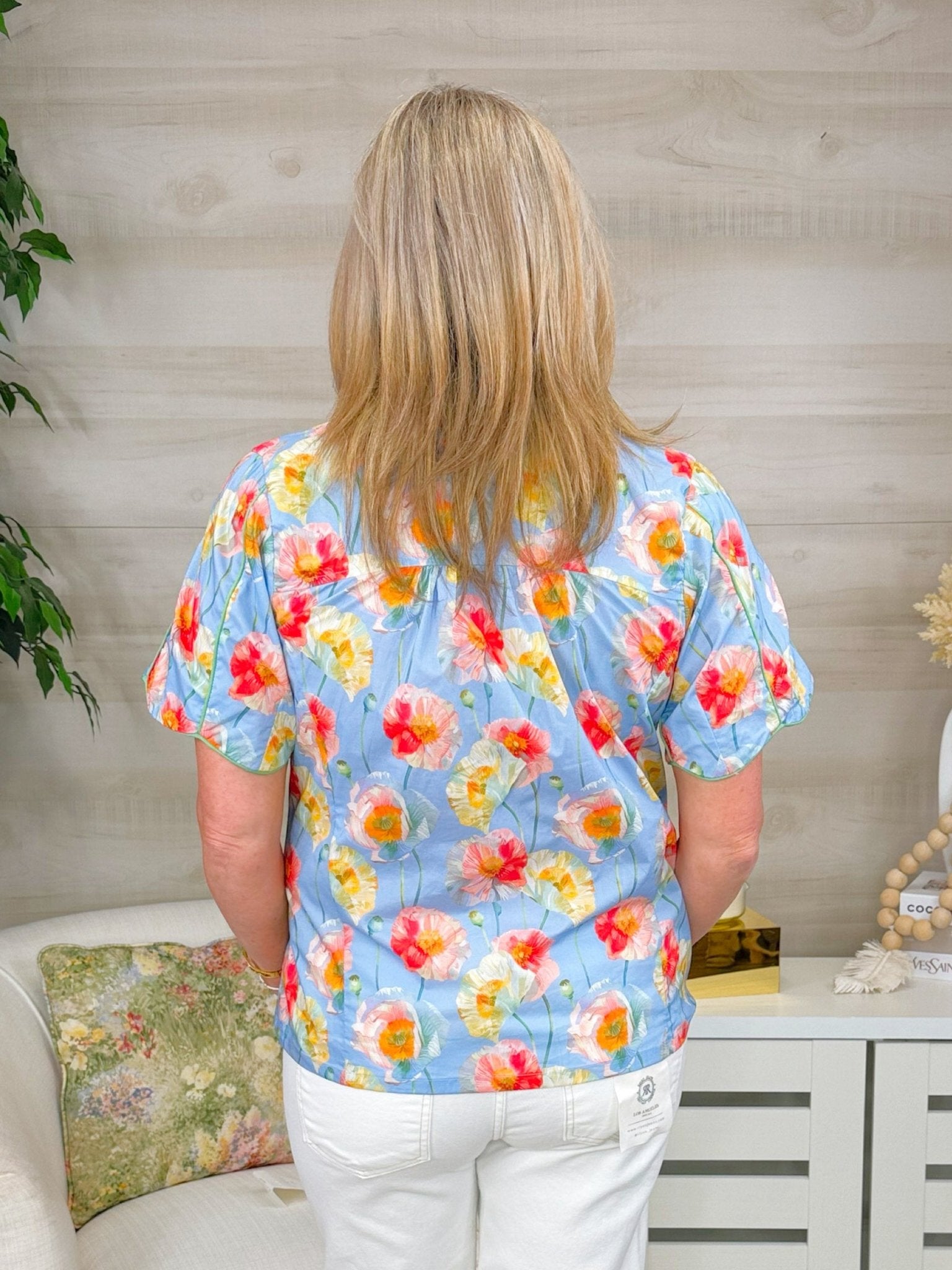 Bright Side Button - Down Blouse - Jessi Jayne Boutique