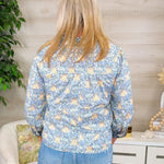Artisan Bloom Contrast Floral Top - Jessi Jayne Boutique