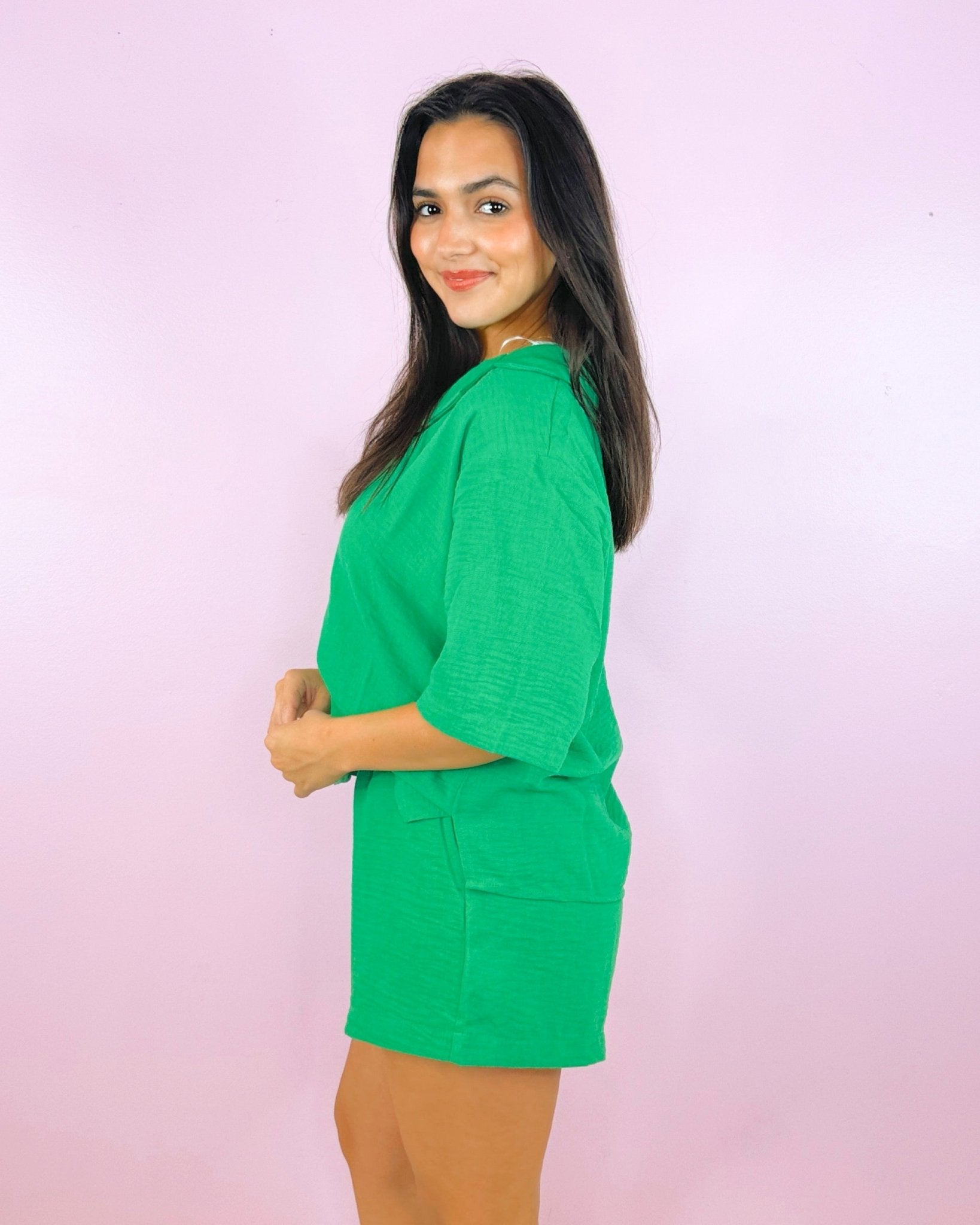 Palm Springs Button - Up Short Set - Jessi Jayne Boutique