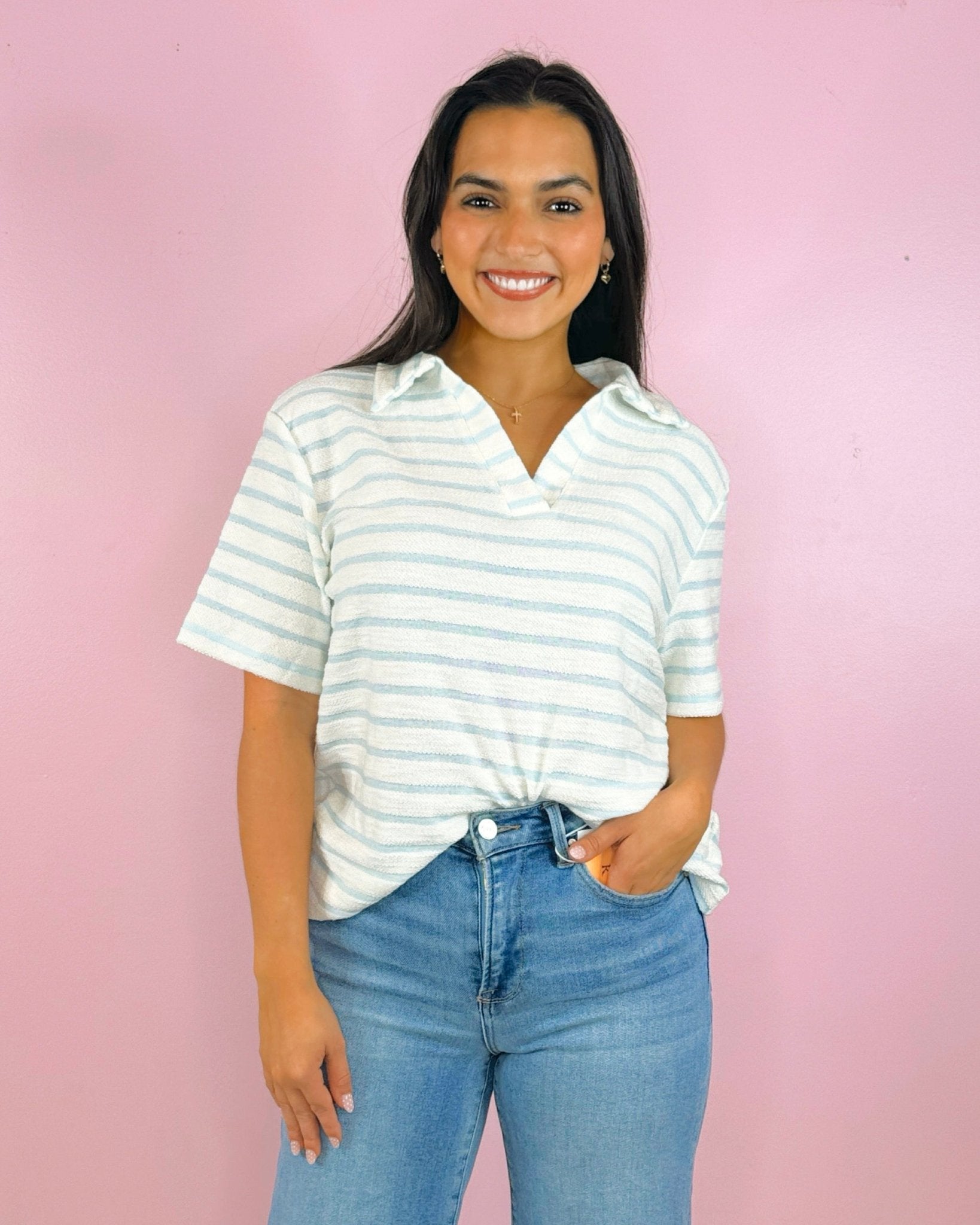 Seabreeze Striped Knit Top - Jessi Jayne Boutique
