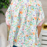 Pretty Things Floral Button - Down Blouse - Jessi Jayne Boutique