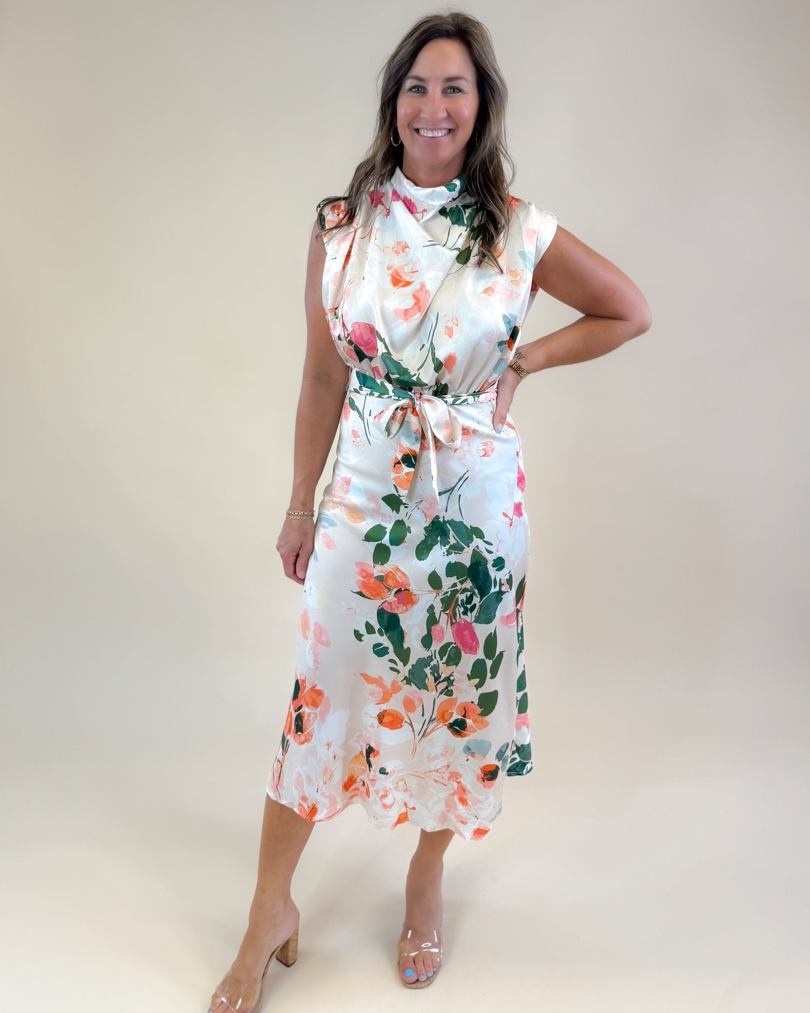 Garden Sonata Midi Dress - Jessi Jayne Boutique