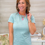Washed Comfort Classic Tee in Seafoam - Jessi Jayne Boutique