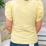 Sunlit Gathered Sleeve Cotton Top - Jessi Jayne Boutique