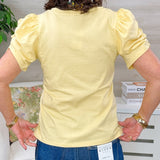 Sunlit Gathered Sleeve Cotton Top - Jessi Jayne Boutique