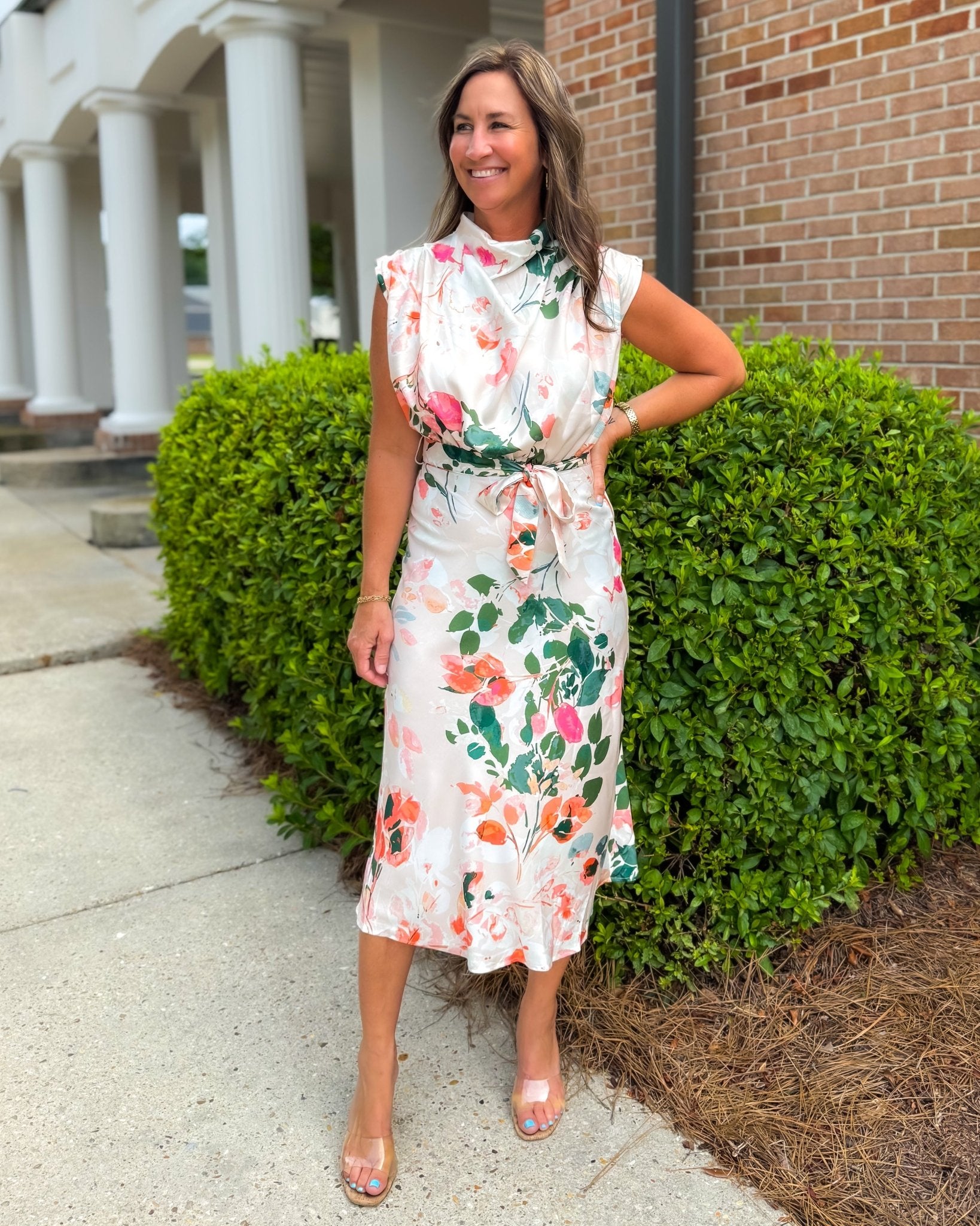 Garden Sonata Midi Dress - Jessi Jayne Boutique