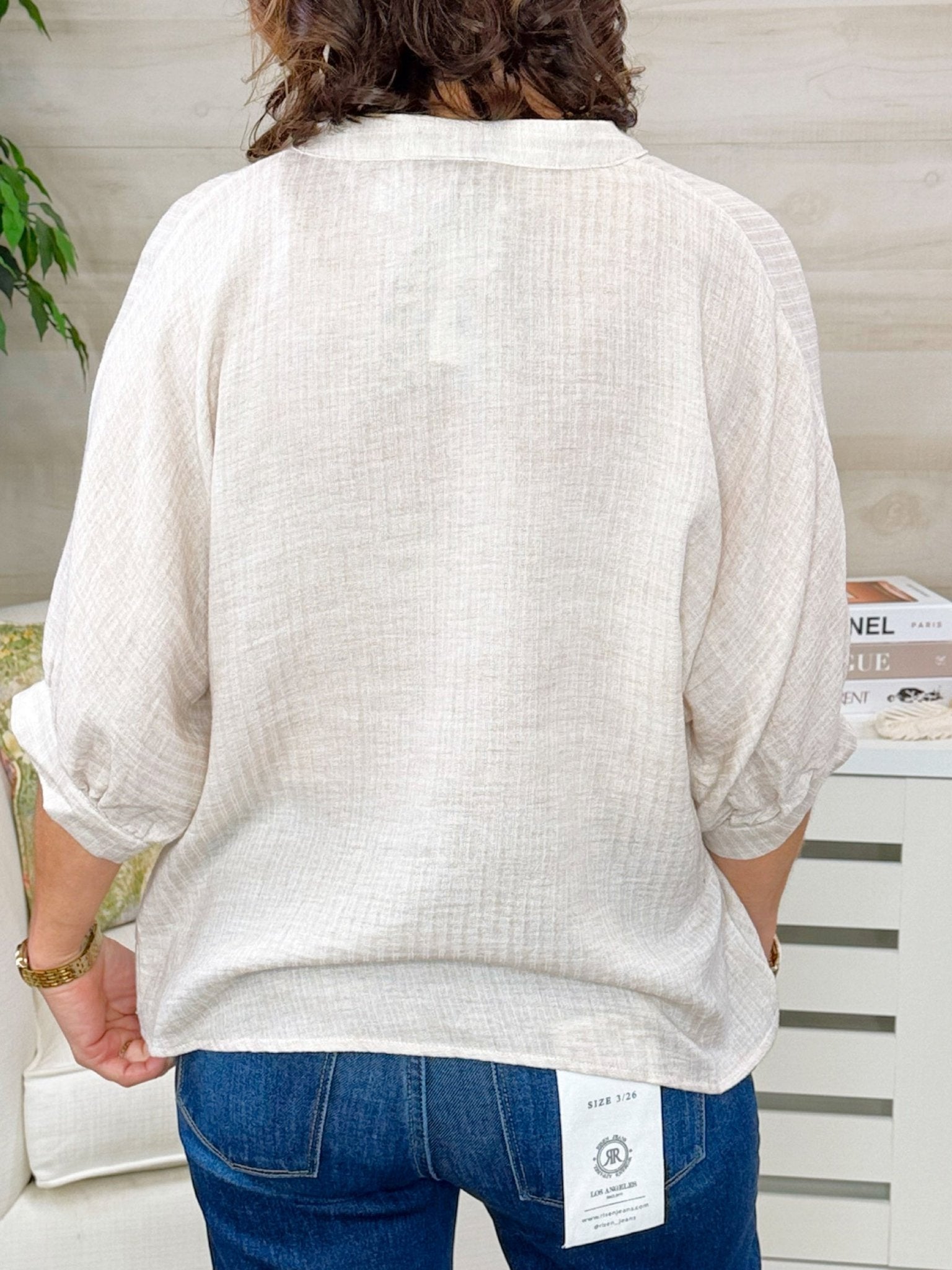 Soft Pinstripe Dolman Sleeve Top - Jessi Jayne Boutique