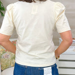 Pico Trim Cotton Collared Tee - Jessi Jayne Boutique