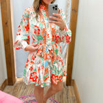 Garden Party Belted Mini Dress - Jessi Jayne Boutique