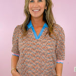 Confetti Pop Collared Knit Top - Jessi Jayne Boutique