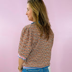 Confetti Pop Collared Knit Top - Jessi Jayne Boutique