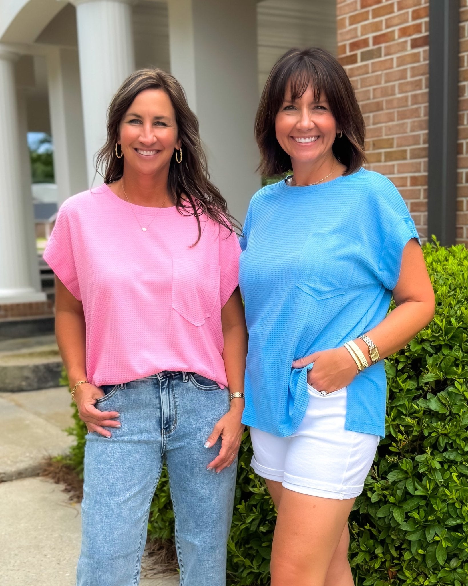 The Chill Mode Waffle Knit Top - Jessi Jayne Boutique