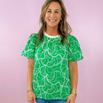 Summer Breeze Embroidered Back - Tie Top - Jessi Jayne Boutique