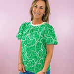 Summer Breeze Embroidered Back - Tie Top - Jessi Jayne Boutique