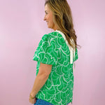 Summer Breeze Embroidered Back - Tie Top - Jessi Jayne Boutique