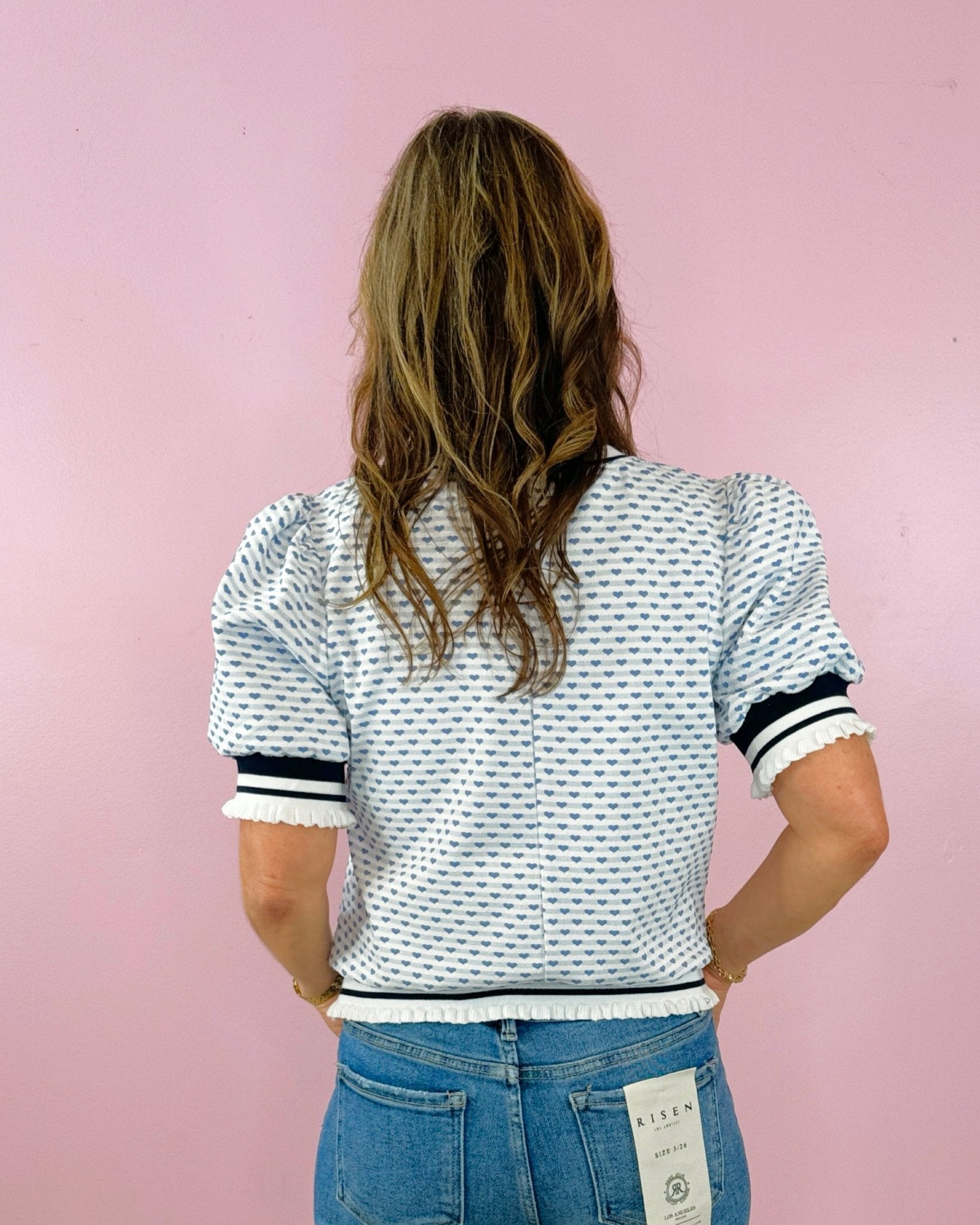 Sweetheart Varsity Knit Top - Jessi Jayne Boutique