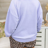 Lavender Grace Cloud Knit Sweatshirt - Jessi Jayne Boutique