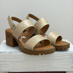 Very G Penny Gold Sandal Wedge - Jessi Jayne Boutique