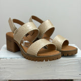 Very G Penny Gold Sandal Wedge - Jessi Jayne Boutique