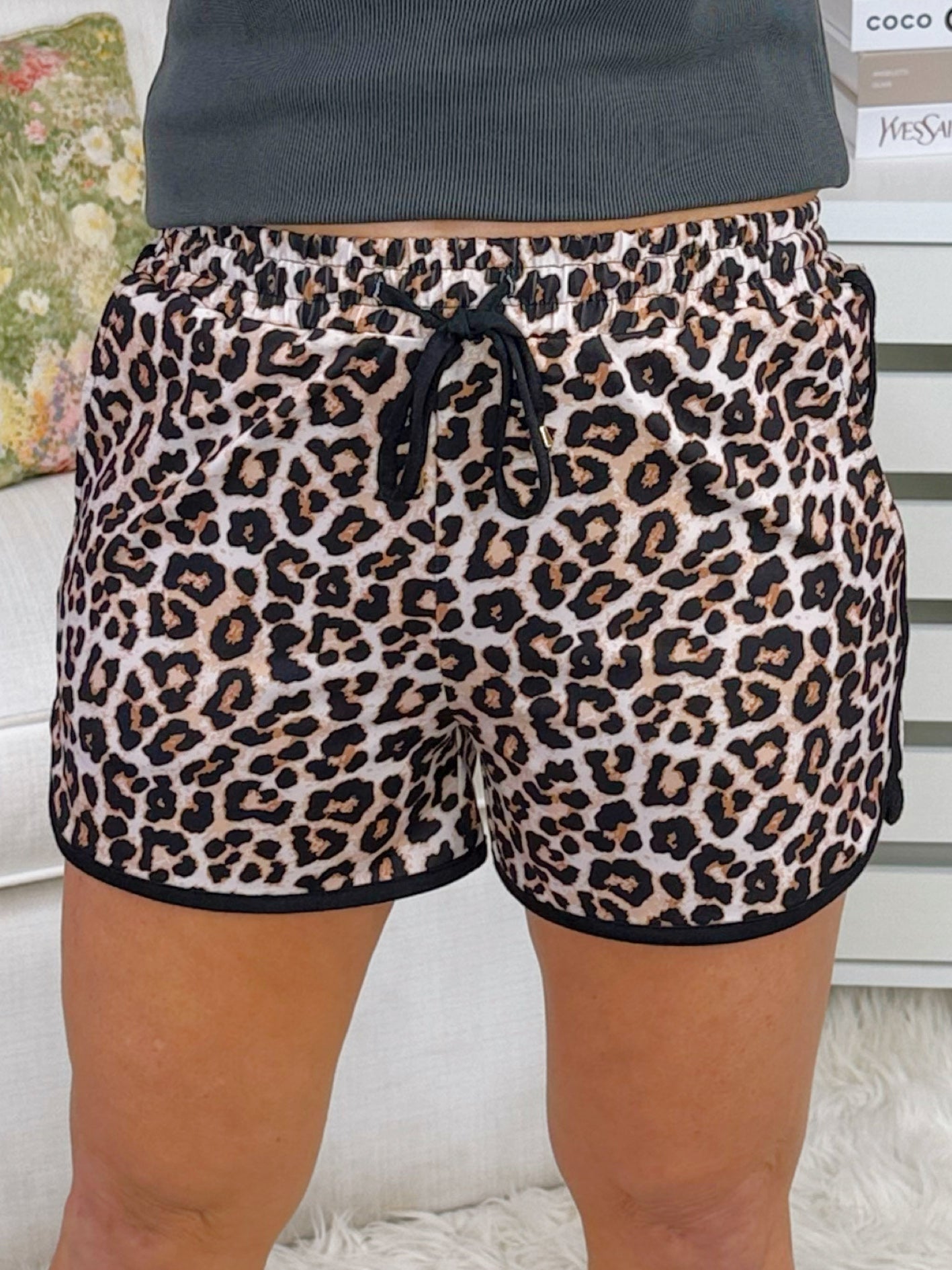 Safari Chic Leopard Everyday Shorts - Jessi Jayne Boutique