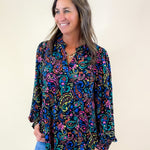 Kaleidoscope Garden Smock Top - Jessi Jayne Boutique