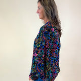 Kaleidoscope Garden Smock Top - Jessi Jayne Boutique